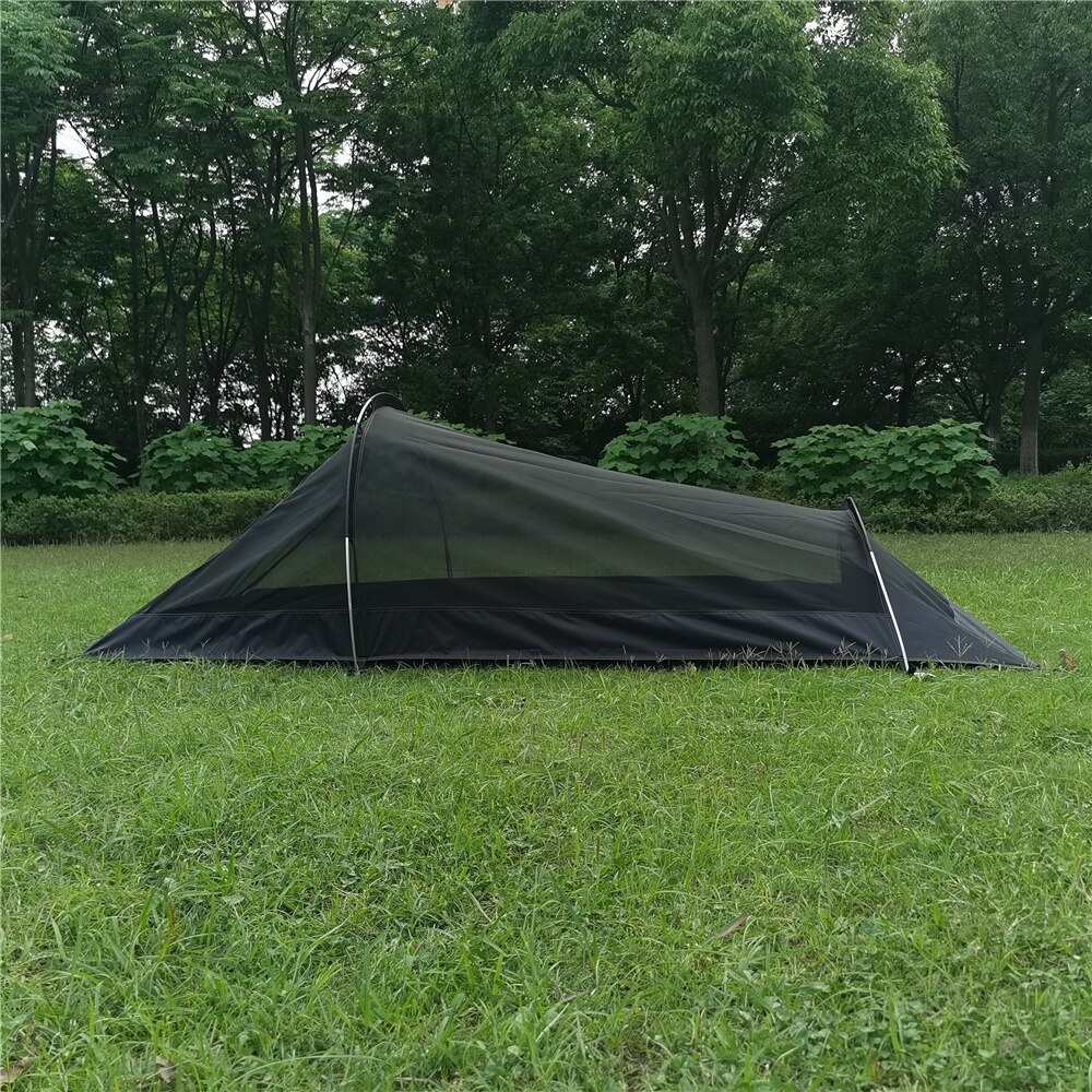 Cheap Goat Tents Ultralight Outdoor Camping Tent 1 Person Dual Layer Backpacking Bivy Tent Portable Aluminum PolesSleeping Bag Tent Travel Tent   